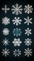 Winter Wonderland Snowflakes Illustration
