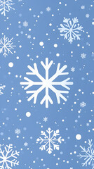 Winter Snowflakes Background Illustration