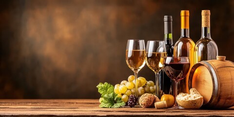 Obraz premium Elegant Wine Banner