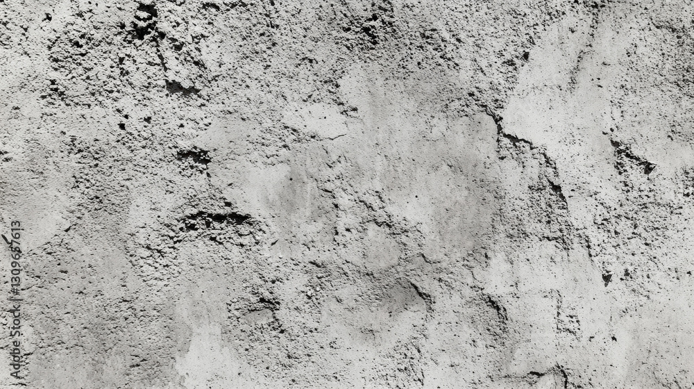Poster a textured gray surface resembling rough plaster or concrete, displaying uneven patches and subtle v