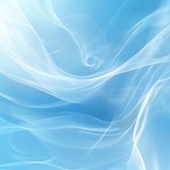 Abstract Blue Swirling Light Wave Design (1)