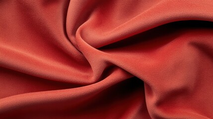 Obraz premium Deep red velvet fabric showcasing rich texture and luxurious quality often used in elegant decor and fashion