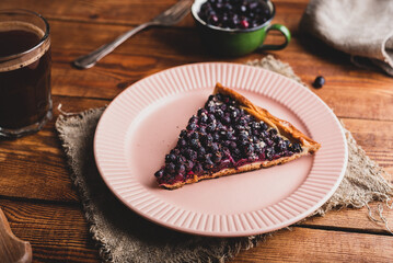 One Slice of Homemade Berries Galette