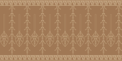 ethnic damask vintage antique traditional border ancient Aztec border minimalist