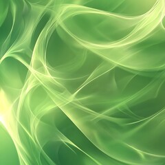 Obraz premium Abstract Green Swirling Light Energy Flow Design