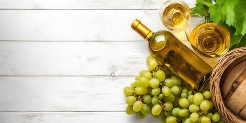 Obraz premium Elegant Vineyard Experience Banner