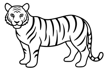 Fierce Tiger Linework