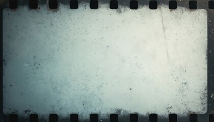 Old scratched damaged film surface texture. Grunge frame, dust grain motion picture effect, flicker retro intro. Rough stained antique footage for intro or vintage project.