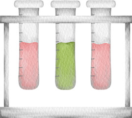 watercolor Test tube