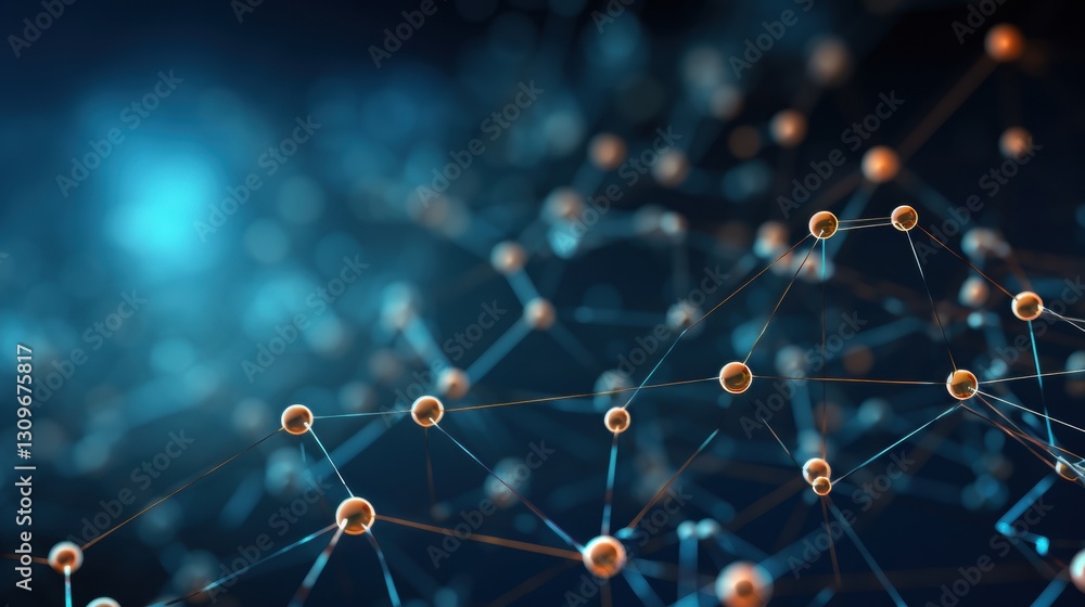 Poster abstract network connection digital technology background