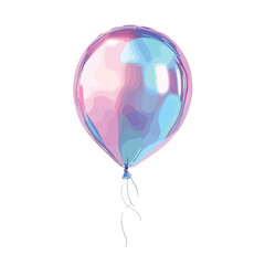 Shimmering Silver Pink Blue Holographic Iridescent Balloon