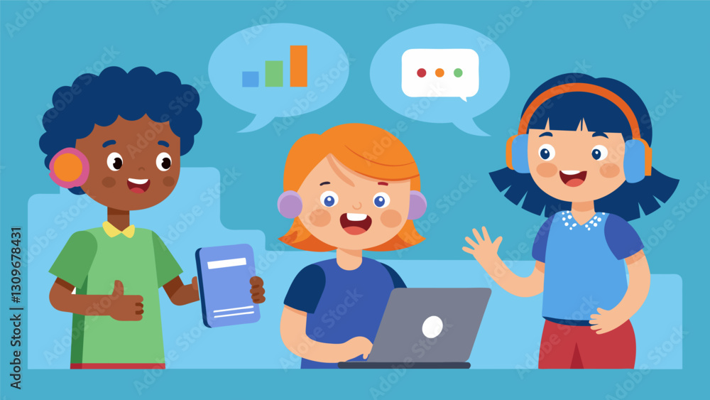 Poster through the use of speech recognition technology kids can perfect their pronunciation and speaking s