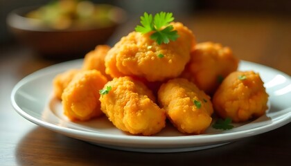 Fototapeta premium fried chicken nuggets