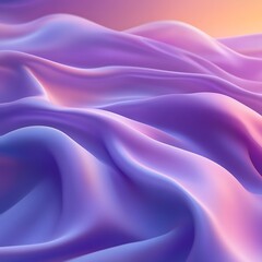 Fototapeta premium Abstract Purple Silk Drape, Soft Gradient Hues