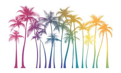PNG Palm retro logo tree silhouette tropical.