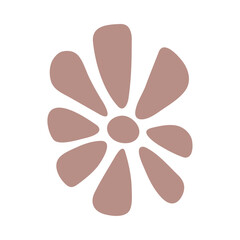 Boho Background Flower Shape