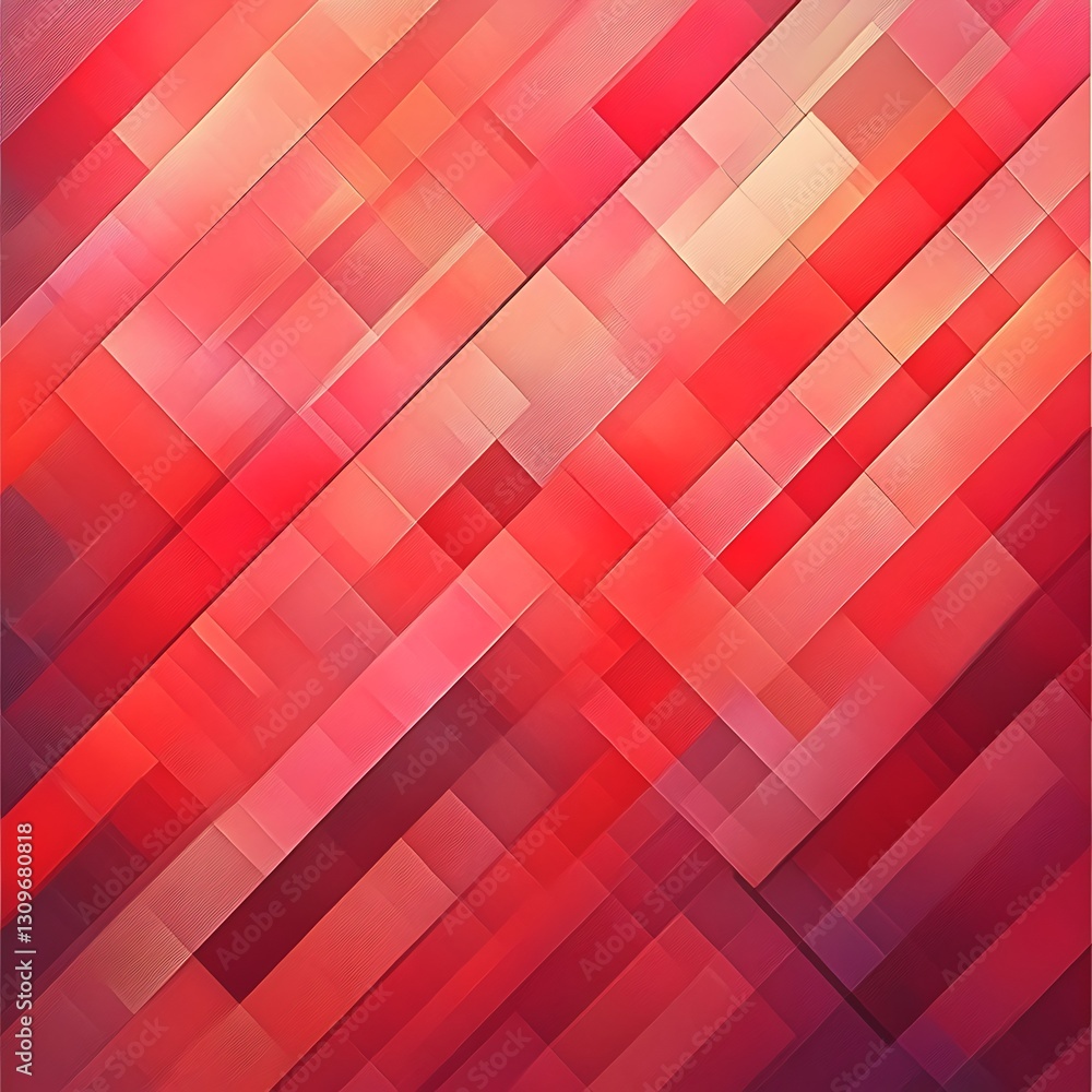 Poster abstract red geometric pattern design