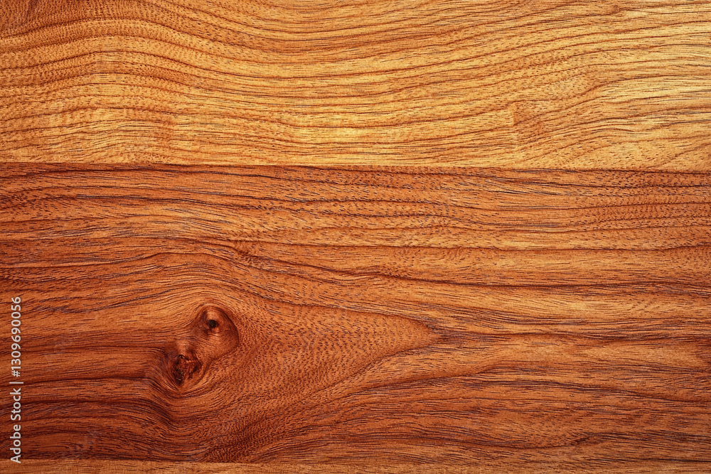 Poster rich, reddish-brown wood grain texture with visible knots and swirling patterns.