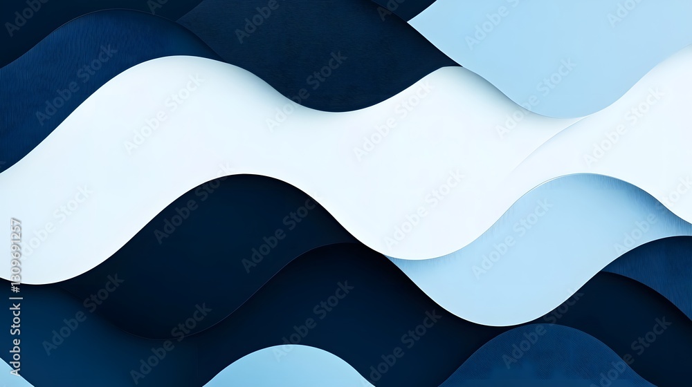 Poster mesmerizing monochrome geometric pattern with fluid contour lines