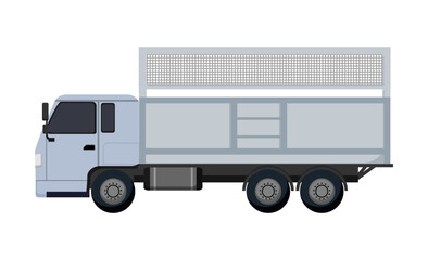 Blue Agricultural Truck