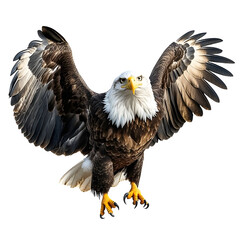 Obraz premium Big eagle looking isolated on white