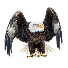 Obraz premium Big eagle looking isolated on white