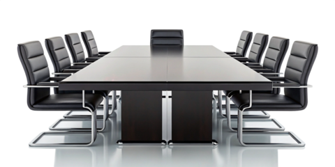 Different Office Conference Tables on White, Sleek and Elegant Design for Meetings and Workspaces, PNG Transparent
