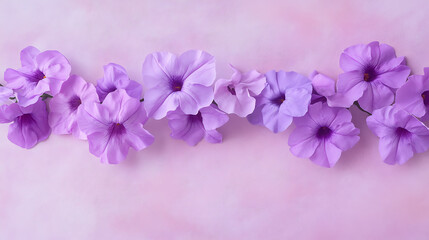 Obraz premium Beautiful bouquet of lilac, pink, and blue flowers in full bloom
