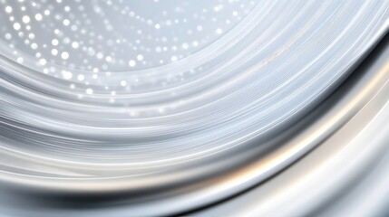 Bright Minimalist Abstract Pattern with Flowing Luminous Structures and Curved Futuristic Designs