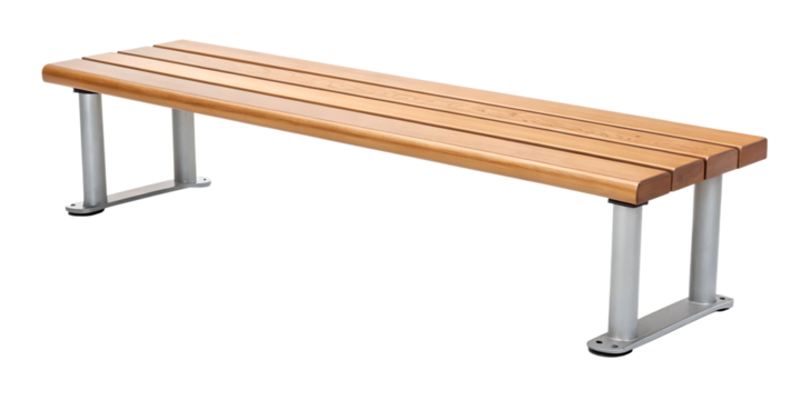 Waiting Bench on White Background, Modern and Comfortable Bench Design for Waiting Areas, PNG Transparent