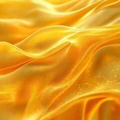 Fototapeta premium Golden Fabric Drape Luxurious Texture and Shimmer