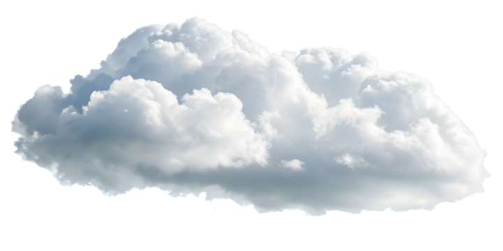 Different White Clouds on White, Gentle and Serene Clouds for Minimalist Decor, PNG Transparent