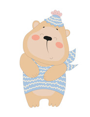 Happy Bear Illustration