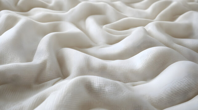a soft, ivory medical pillow with a gentle texture, adding a sense of comfort and tranquility to healthcare imagery 