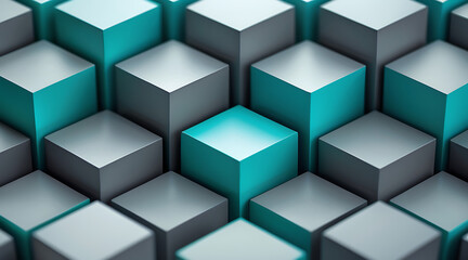 abstract 3d cubes