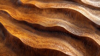 Velvety brown-black fur with undulating waves flowing diagonally across the frame. Its seamless texture suggests softness and depth