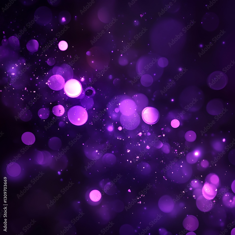 Poster purple bokeh lights abstract background texture design