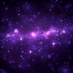 Obraz premium Purple Cosmic Nebula Galactic Dust Cloud