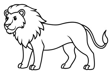 Geometric Lion Sketch