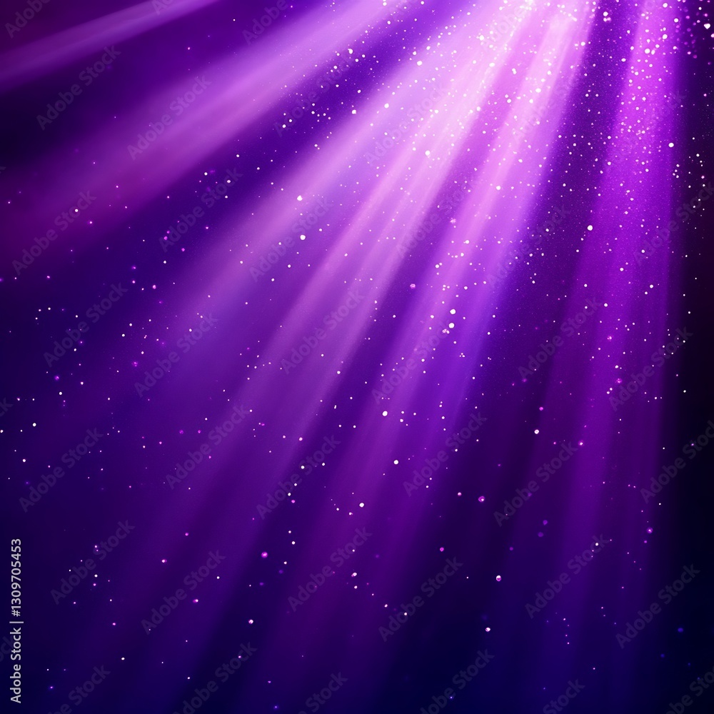 Poster purple light rays sparkle background design
