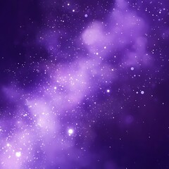 Fototapeta premium Purple Nebula Cosmic Dust and Starscape Fantasy