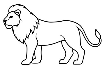 Geometric Lion Sketch