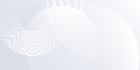 Geometric white circle lines. Digital future technology concept abstract modern modern design