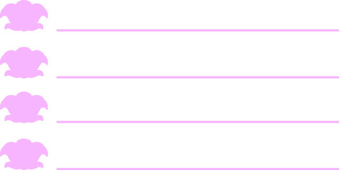 Flower Point List Minimalist To-Do List Graphic