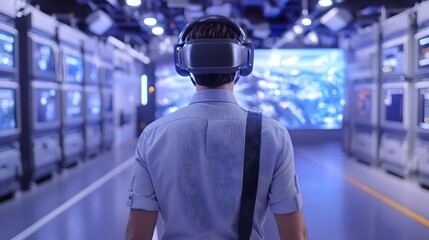 Fully Immersive Cyberpunk-Inspired VR Experience Blending Real and Digital Elements