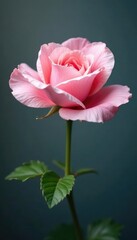 A delicate flower with its petals slightly ruffled, floral, solitaire, blooms