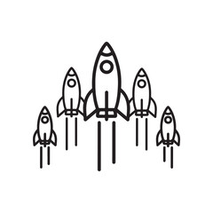Rocket Vector Icon – Modern Space Exploration Symbol
Startup Rocket Launch Icon – Simple & Futuristic Design
Space Rocket Vector Illustration – Technology & Innovation Symbol
