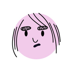 Purple Smiley with Hat