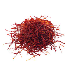 Fototapeta premium Premium Saffron Threads Isolated on White Background