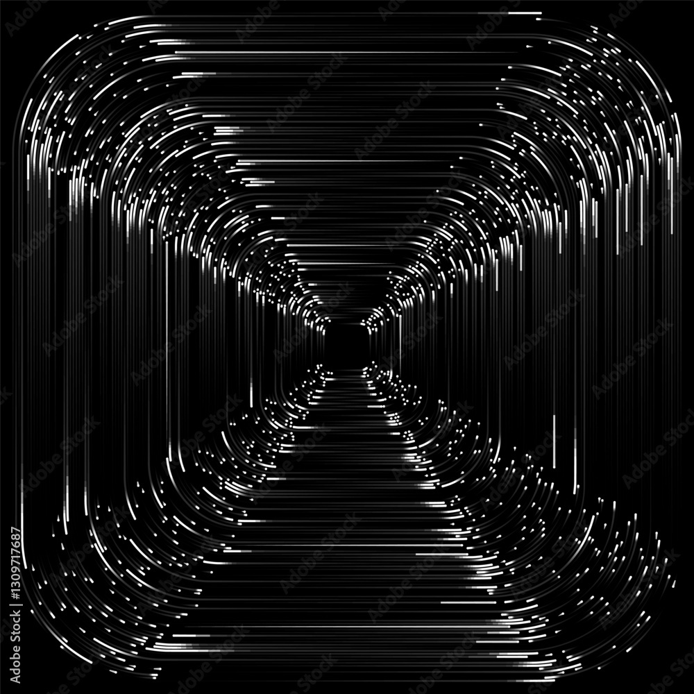 Poster wave pattern vector. 3d glowing abstract digital particles background. technology concept. abstract 